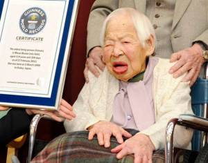 Misao Okawa, 114 years old